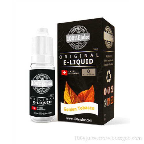 E Liquids Professional Manufacturer 10ml Golden Tobacco